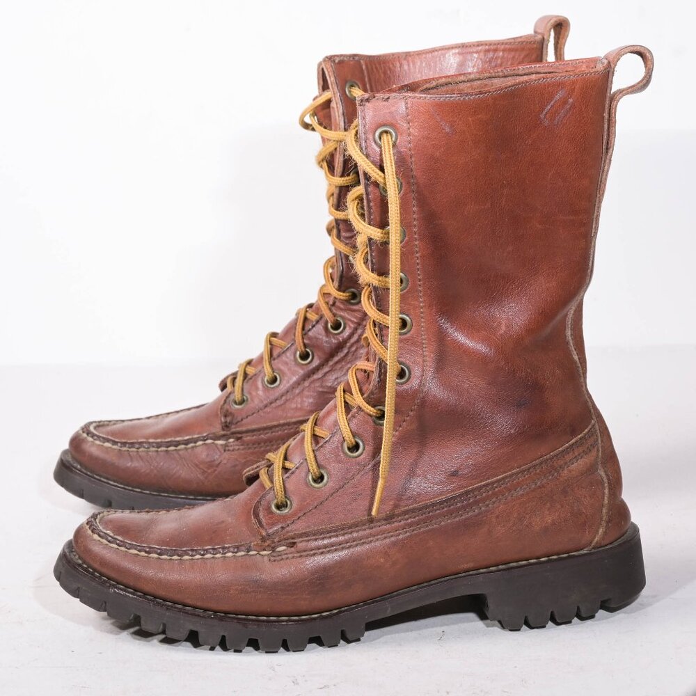 Polo Ralph Lauren Made in Maine Moccasin Lace Up Boots - 9